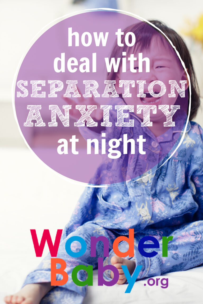 How To Deal With Separation Anxiety At Night Toddler