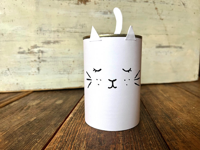 Final cat pencil holder craft.