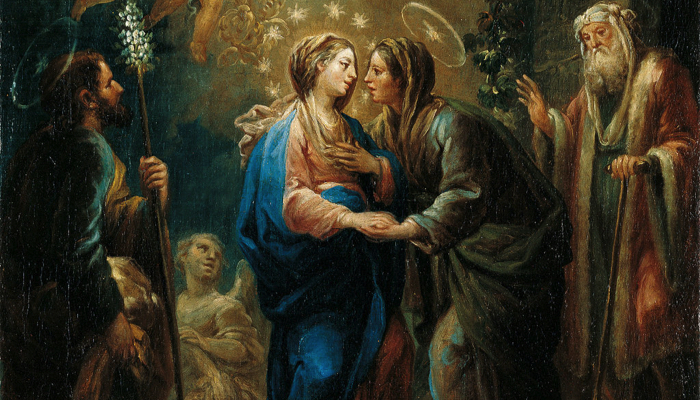 Painting of the Visitation by Gerónimo Antonio de Ezquerra.